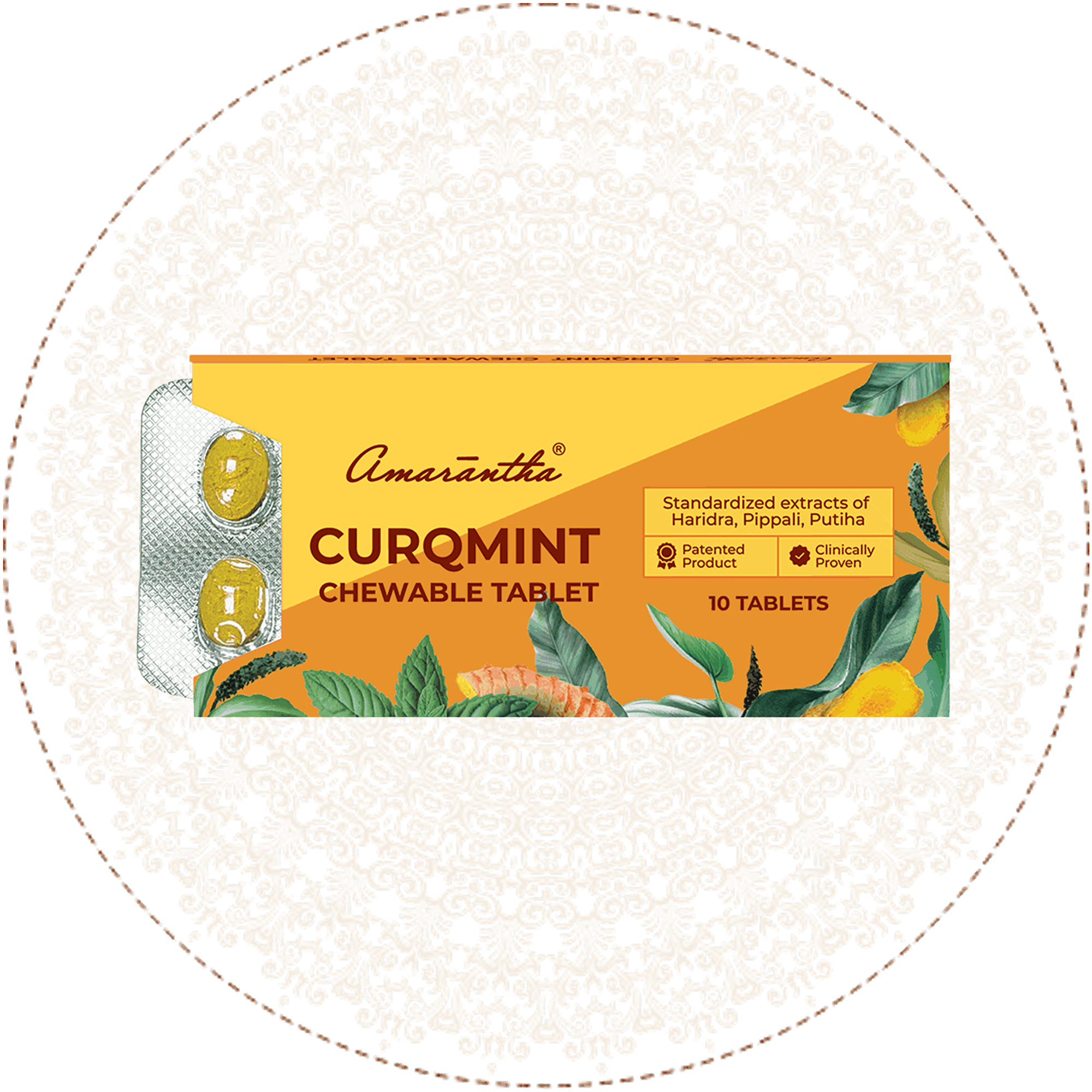 Amarantha CurQmint Chewable Tablet (10 Tablets)