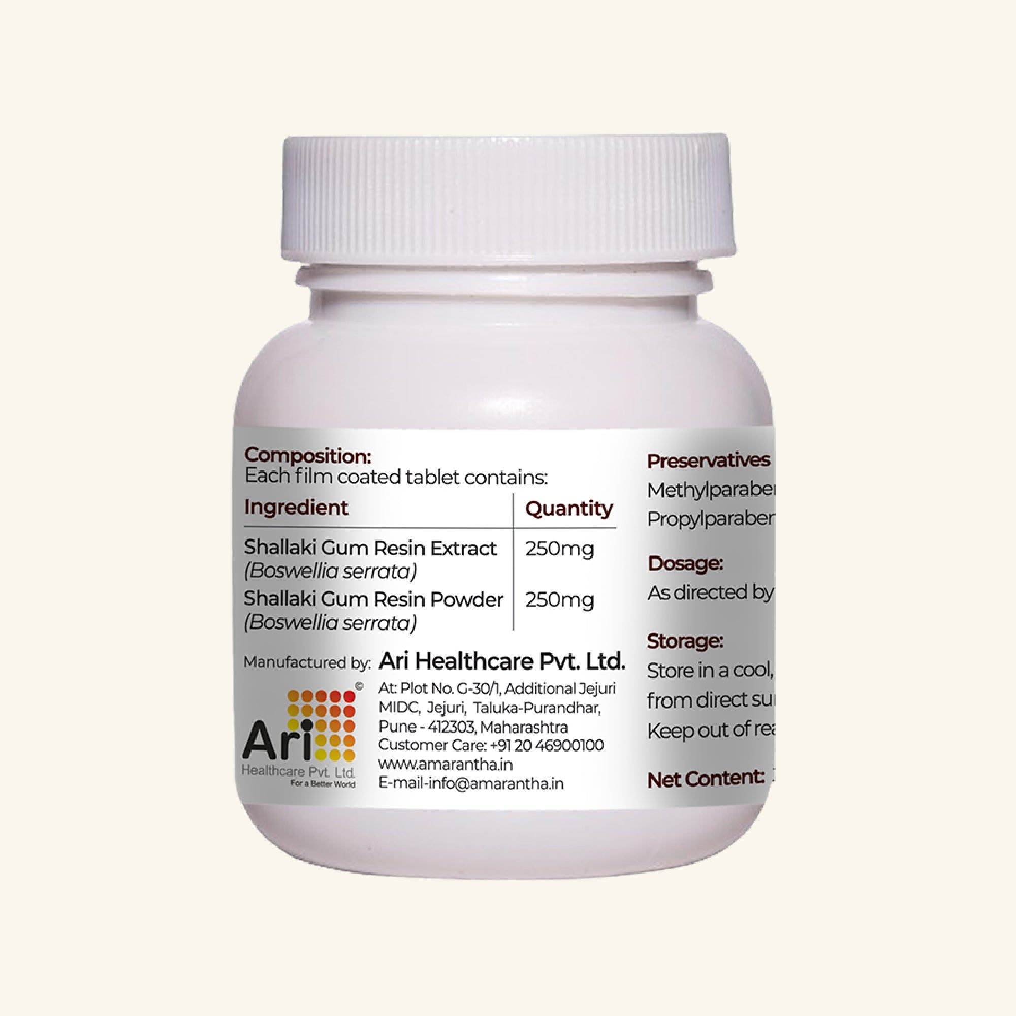 Amarantha Shallaki Tablet