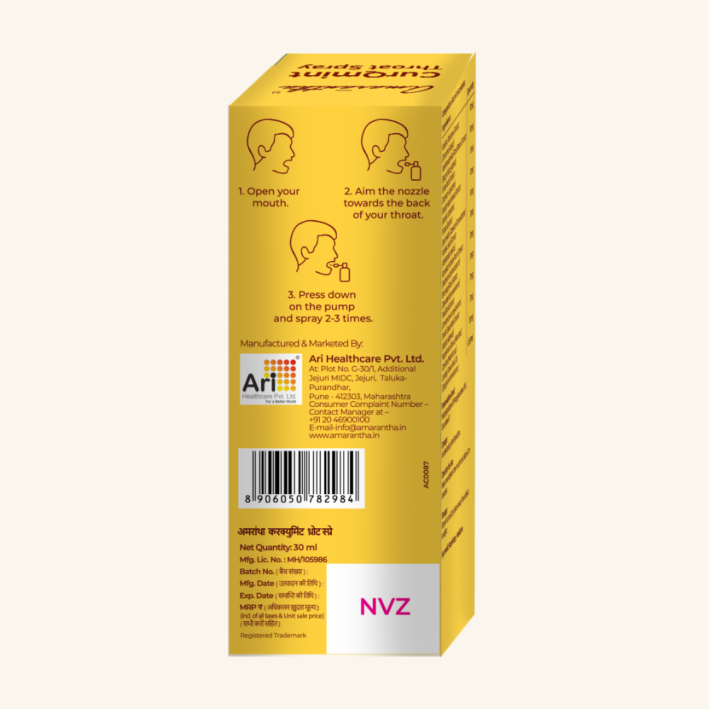 Amarantha CurQmint Throat Spray