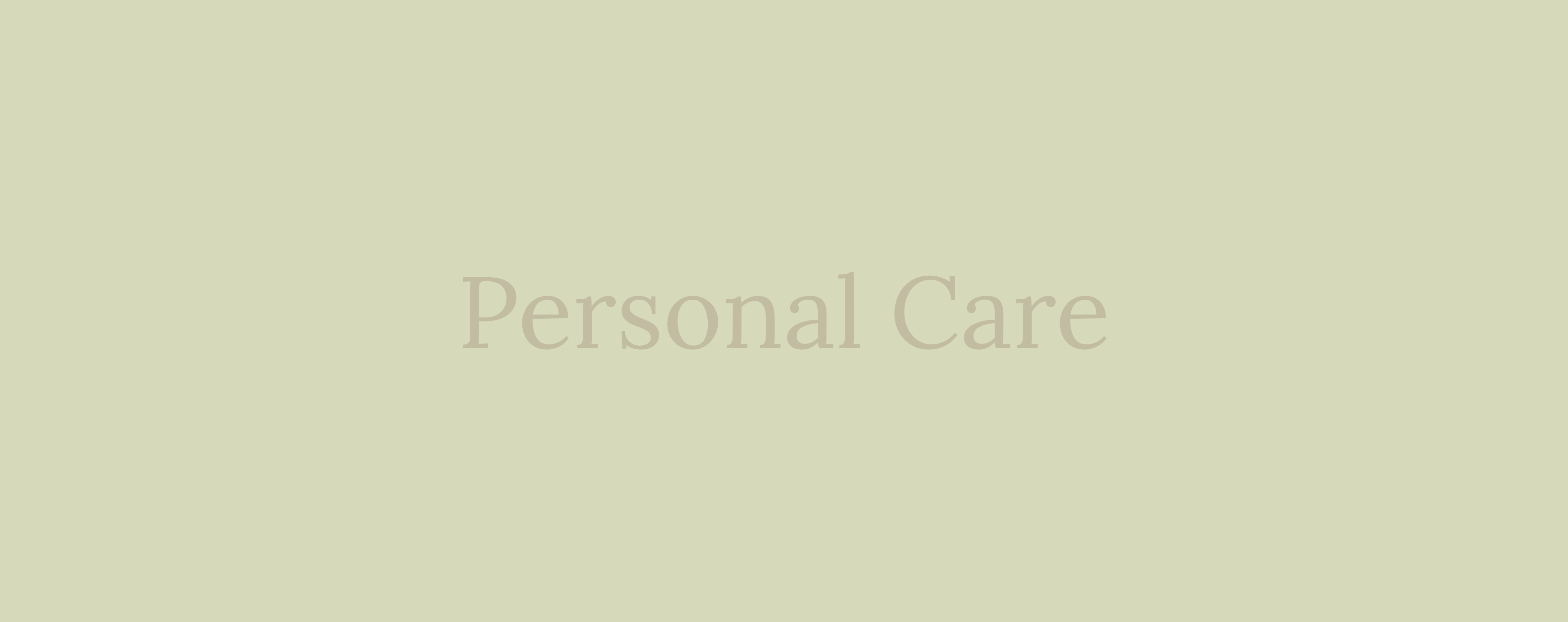 Personal Care Title Image