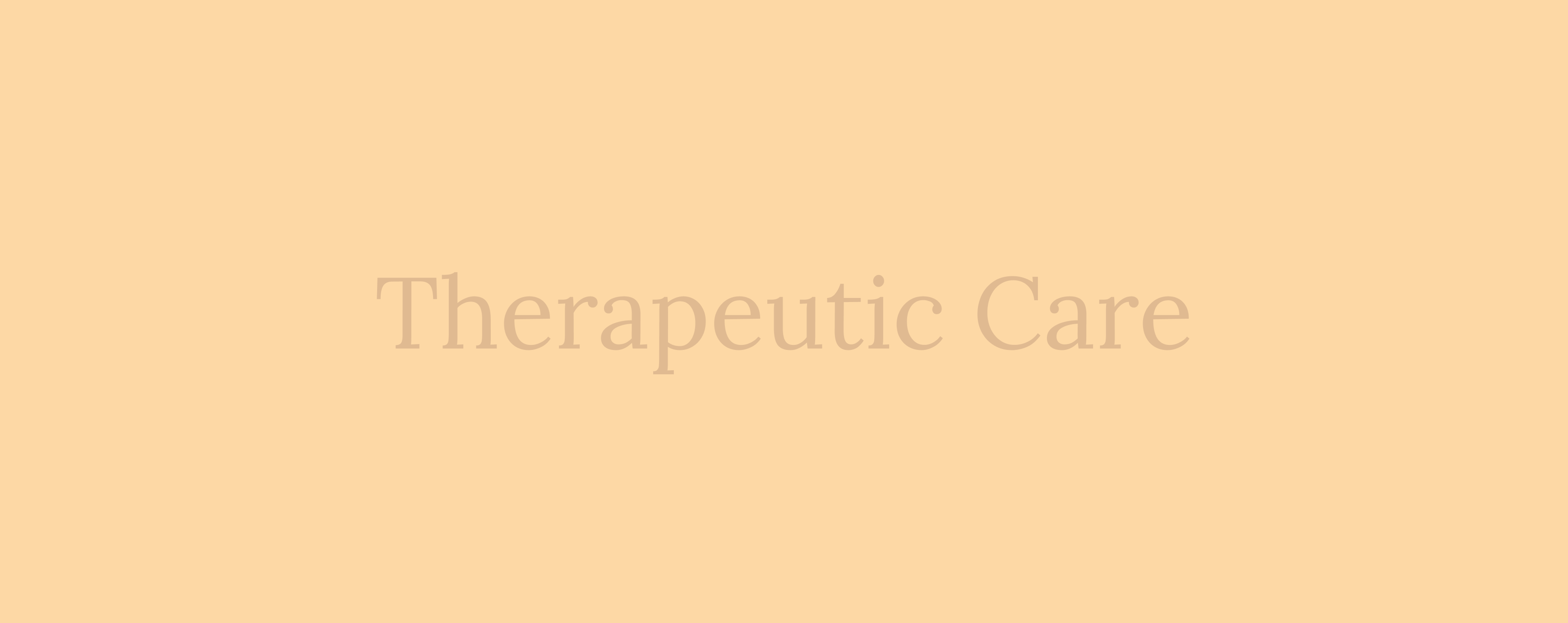 Therapeutic Care Title Image